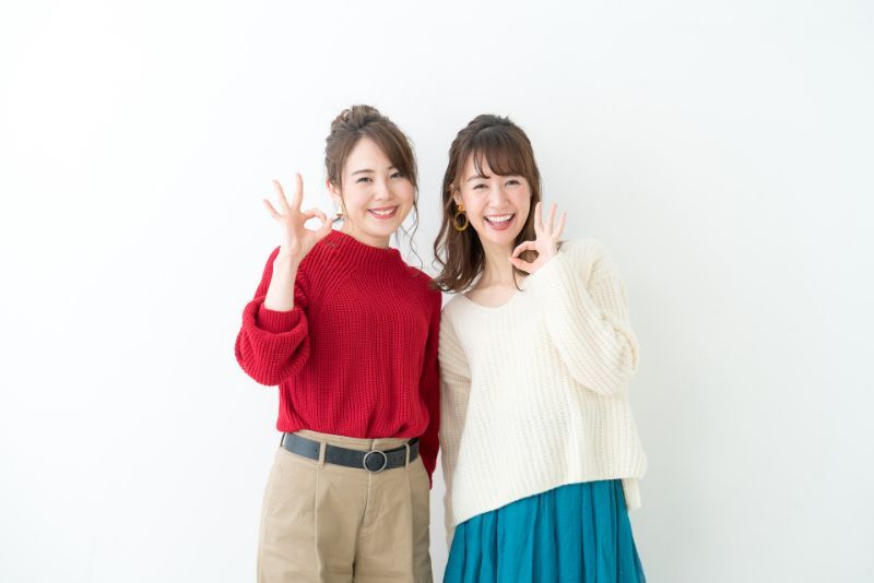 並ぶ二人